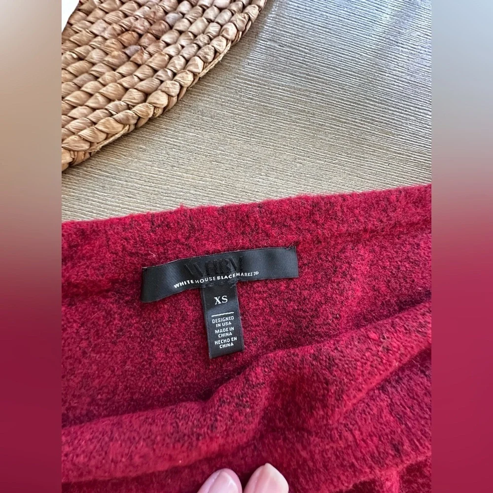 White House Black Market Off-the-Shoulder Red Sweater